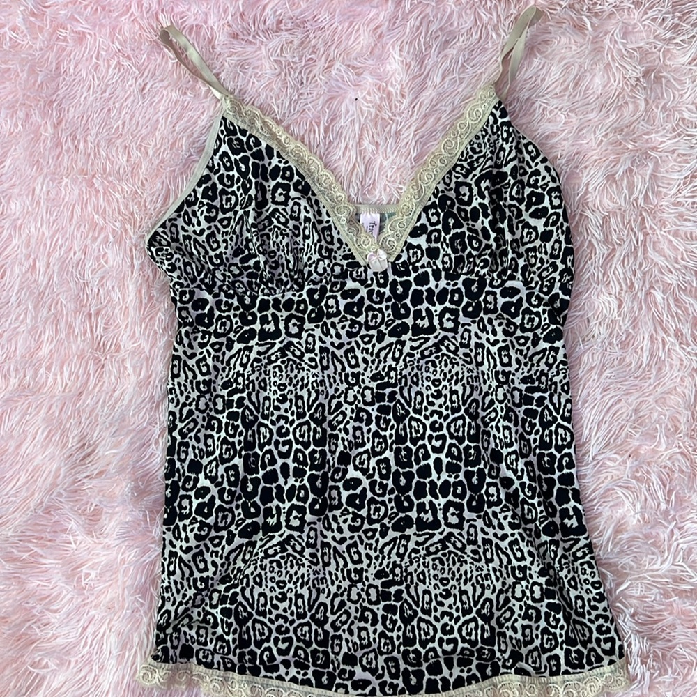 Leopard print pj top